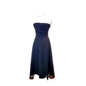 Eliza J Black 1950s Style Layered Mesh Tulle Dress Size 4